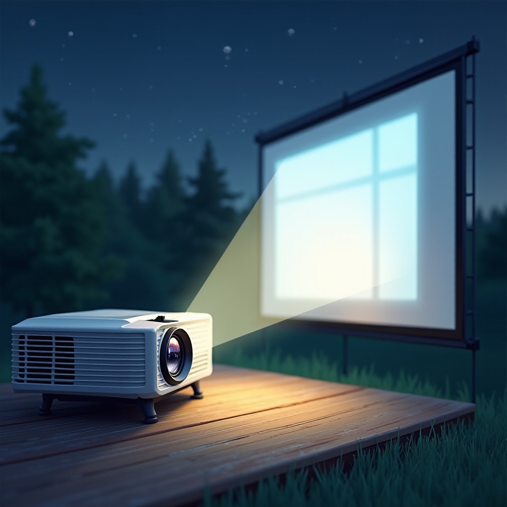 lumens necessários para projetor externo