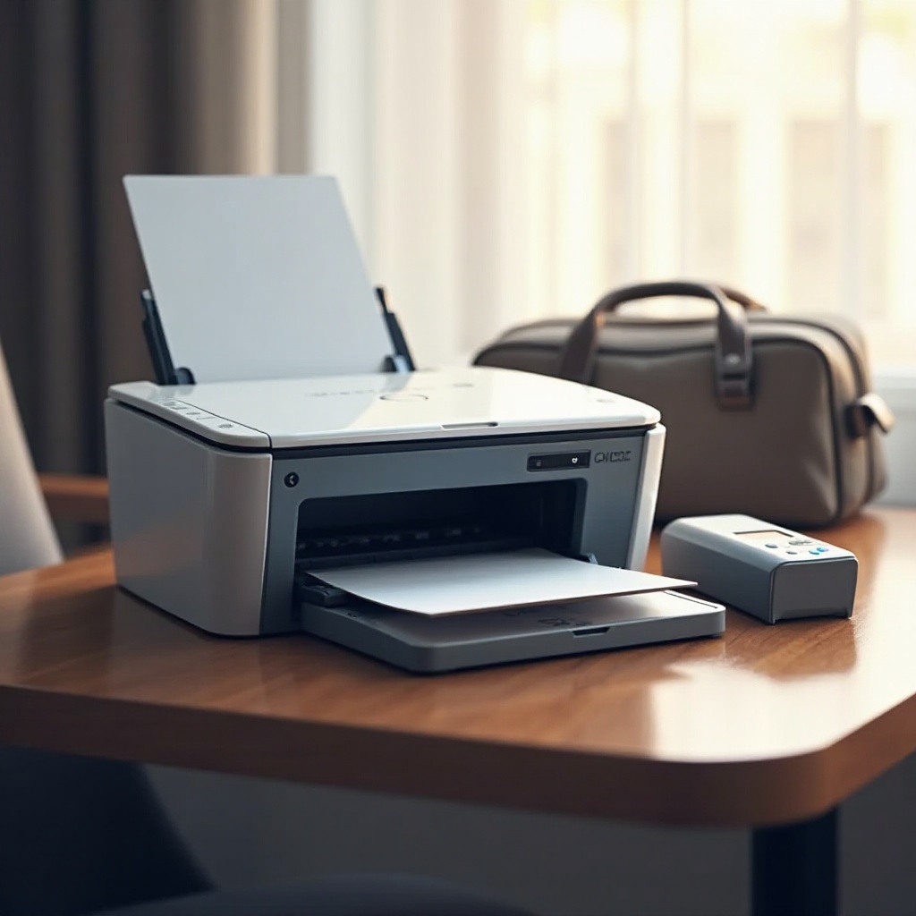 طابعة وماسح ضوئي محمول للسفر