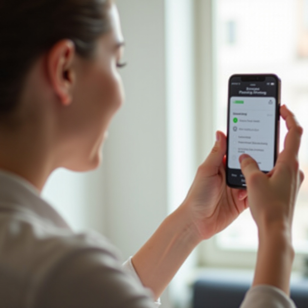 come cambiare la distanza dello schermo su iPhone
