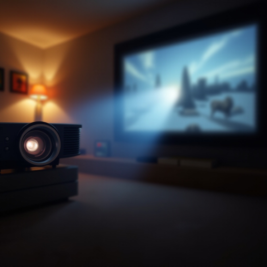 calculer la distance de projection pour le projecteur