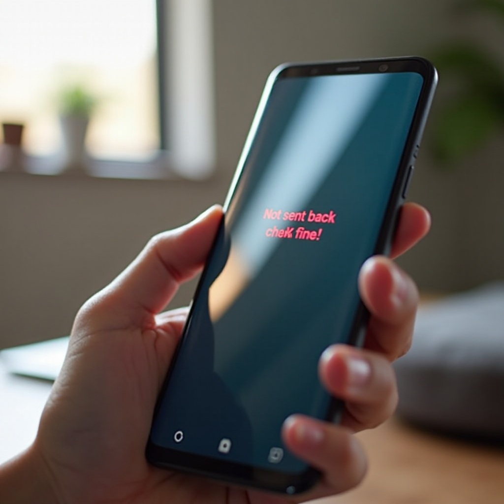 non inviato controlla le opzioni samsung