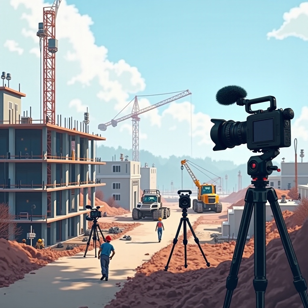 meilleures caméras pour filmer en continu un chantier de construction à l'extérieur