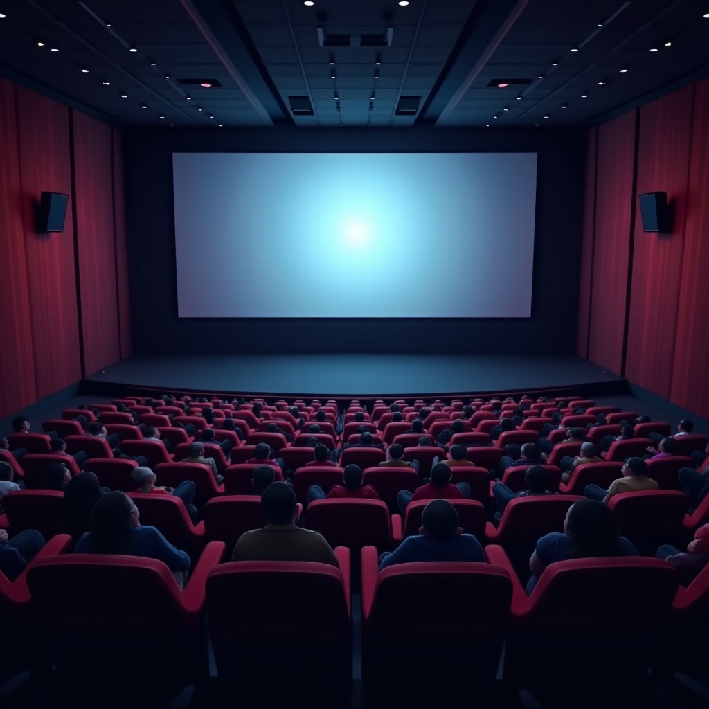ما مدى حجم شاشة السينما