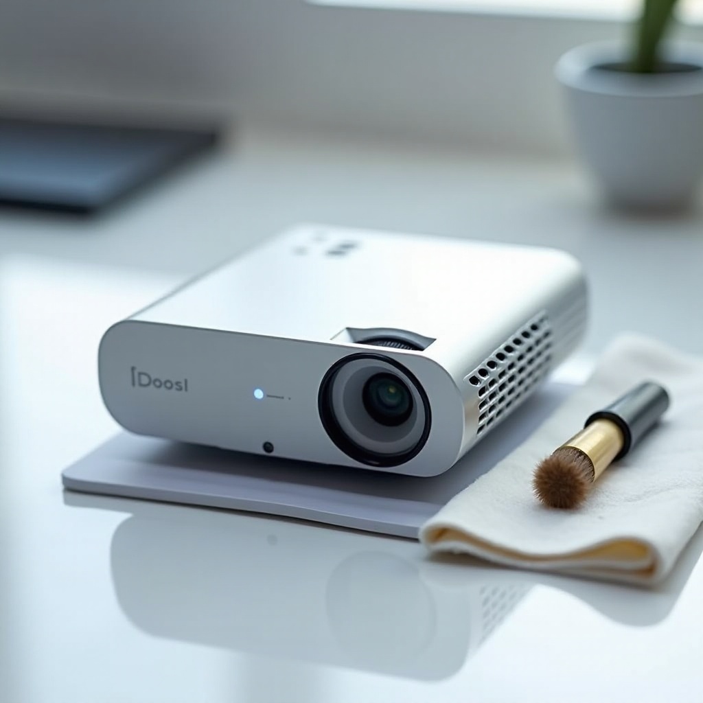 Manual del mini proyector de video Doosl IDO-X28 limpieza de polvo