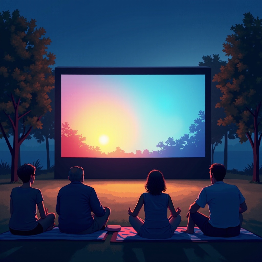 lúmenes necesarios para proyector al aire libre