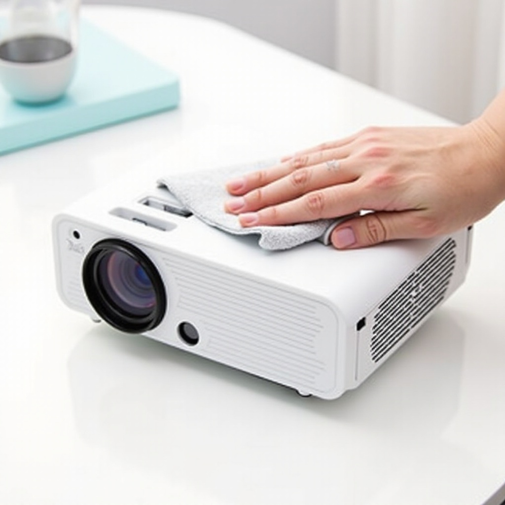 Manual del mini proyector de video Doosl IDO-X28 limpieza de polvo