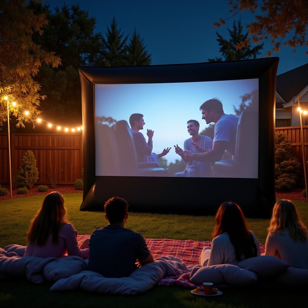 mejor pantalla de cine inflable al aire libre