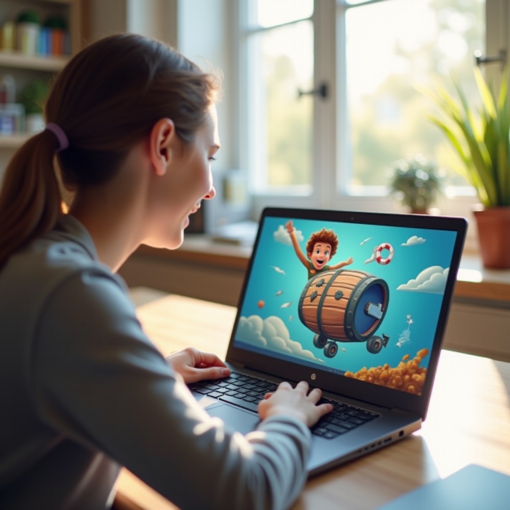 wie man einen Fassrollen-Chromebook macht