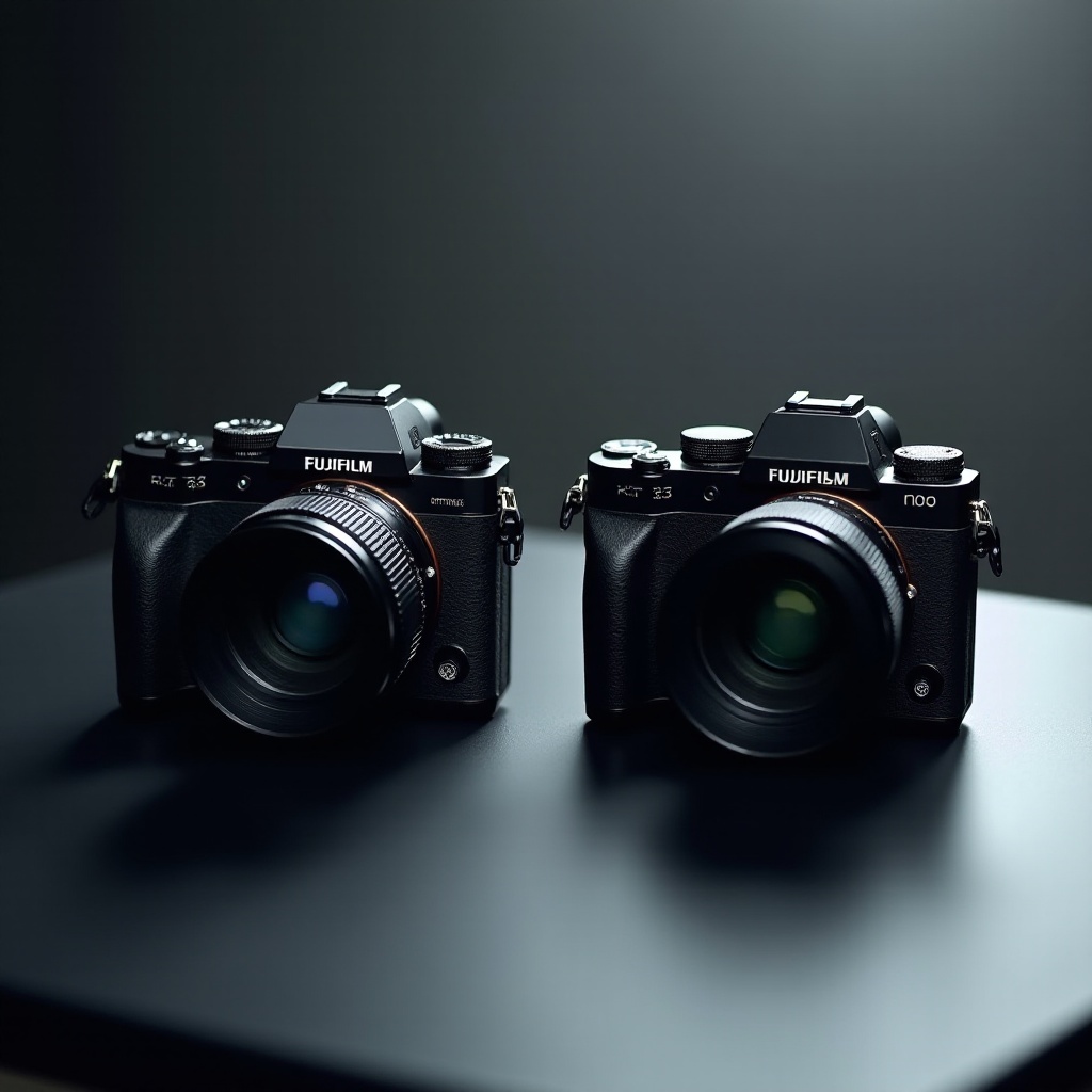 عدسة كاميرا فوجي فيلم x-t50 بدون مرآة مقابل مواصفات فوجي فيلم x-t30 ii