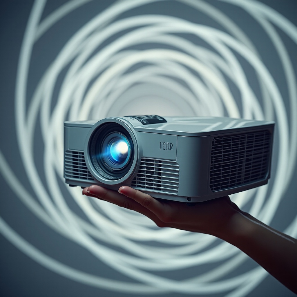 calcular a distância de projeção para o projetor