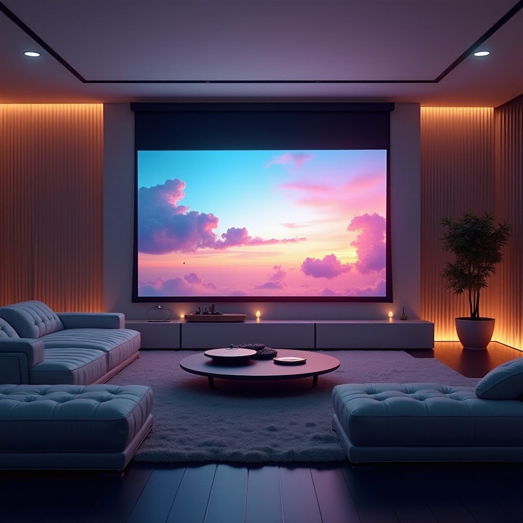 wie groß ist eine 100-Zoll-Projektorleinwand