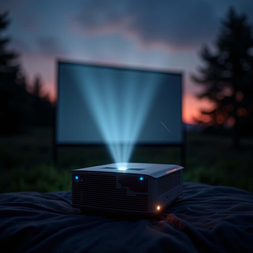 اللومن اللازم لجهاز العرض الخارجي