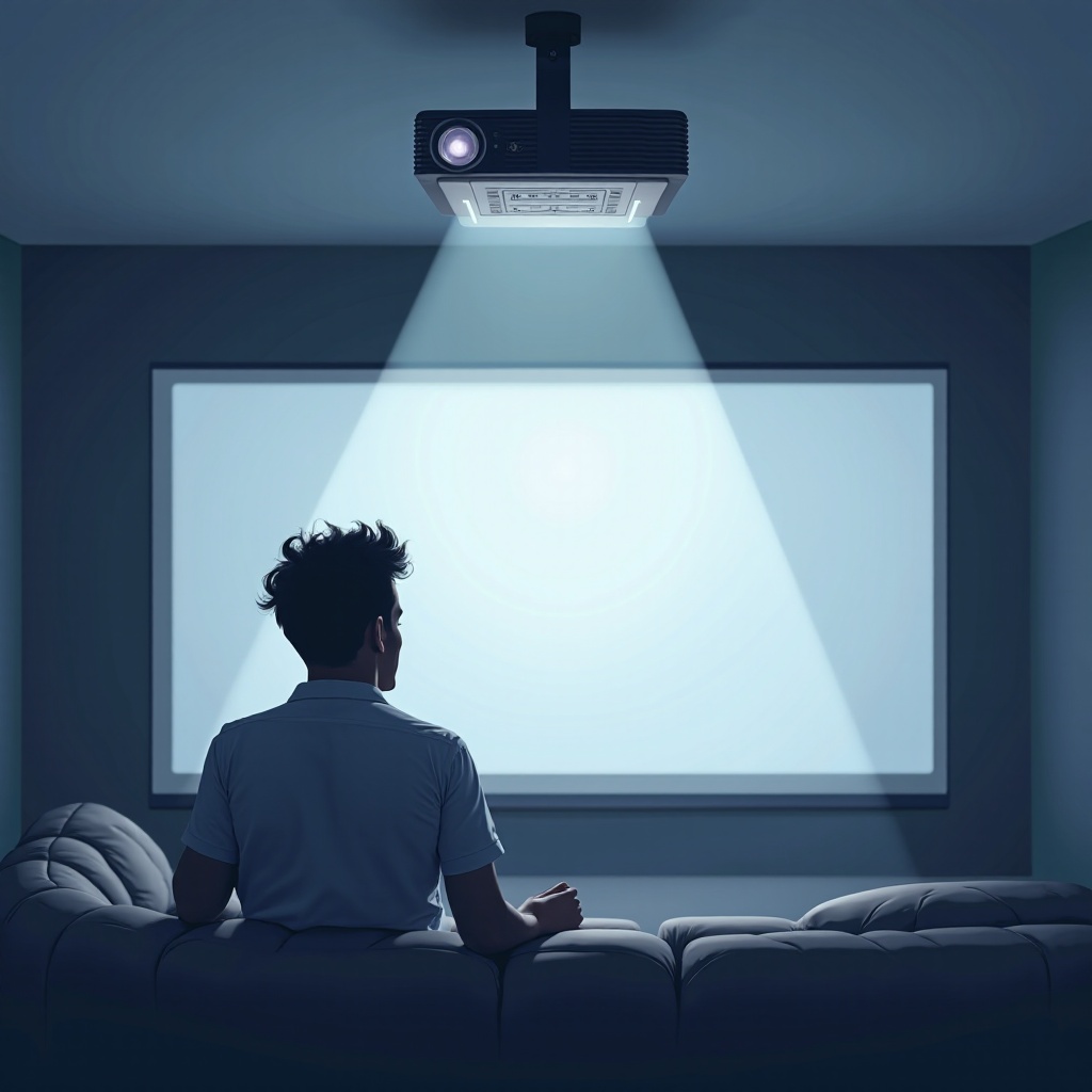 calcular la distancia de proyección para el proyector