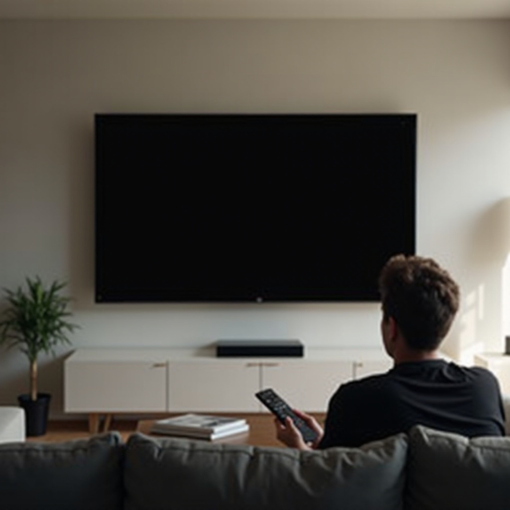 la pantalla del televisor Element se vuelve negra