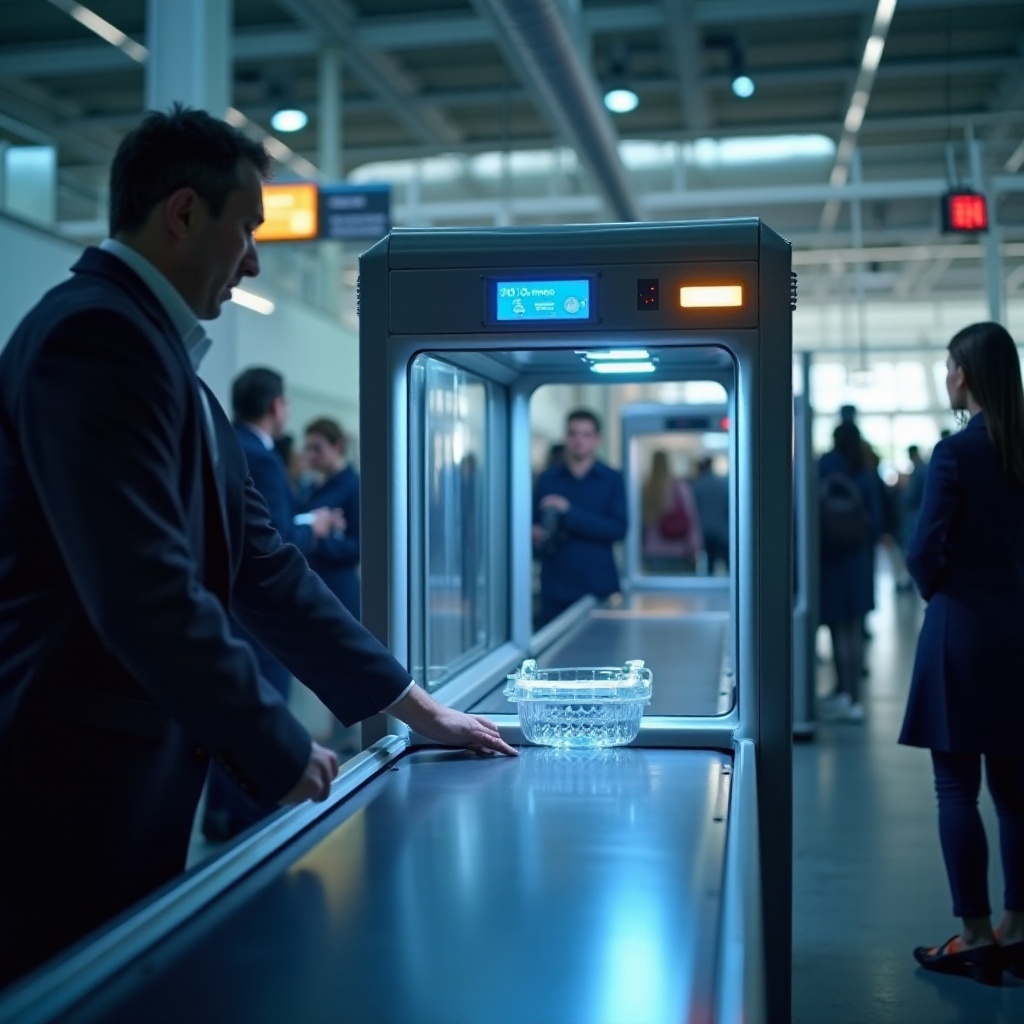 os scanners TSA conseguem ver através do plástico