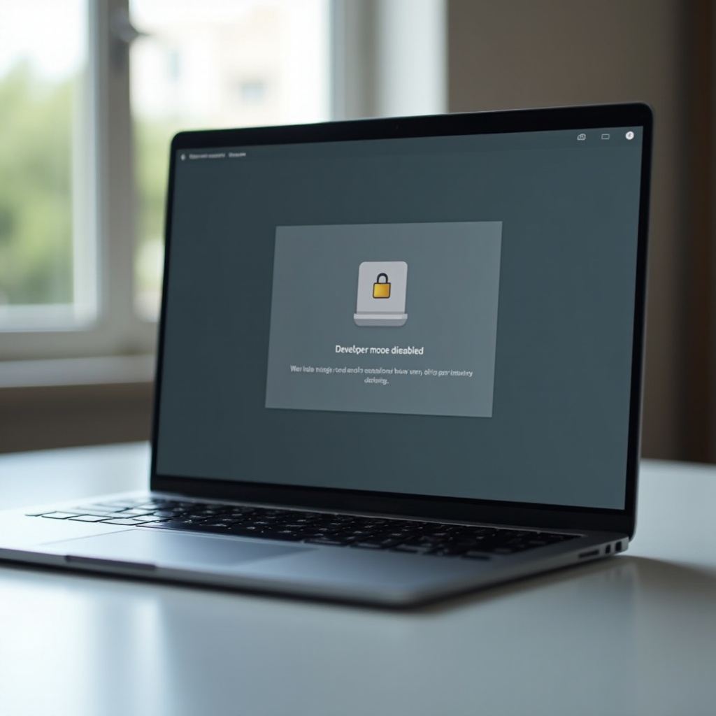 mode développeur de Chromebook désactivé
