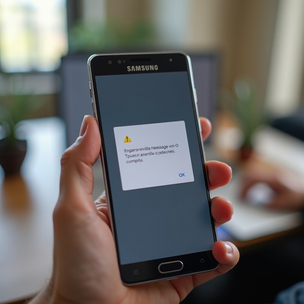 no enviado comprobar opciones samsung