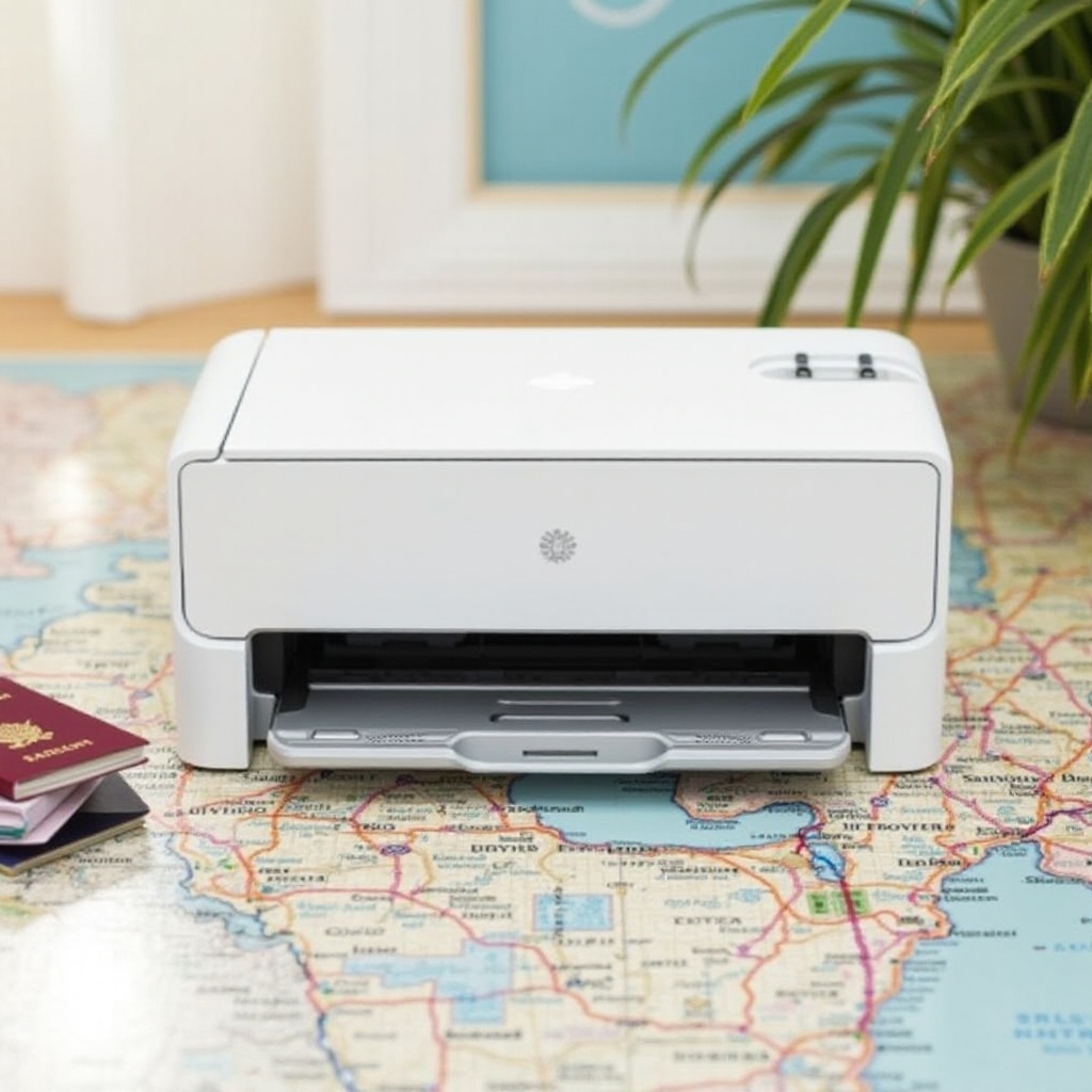 tragbarer Drucker und Scanner für Reisen
