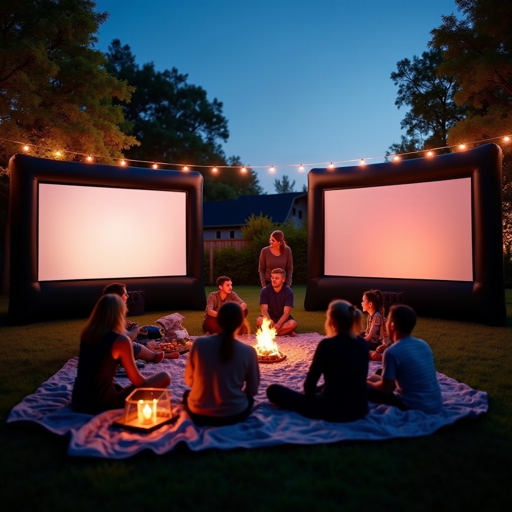 beste aufblasbare Leinwand für draußen