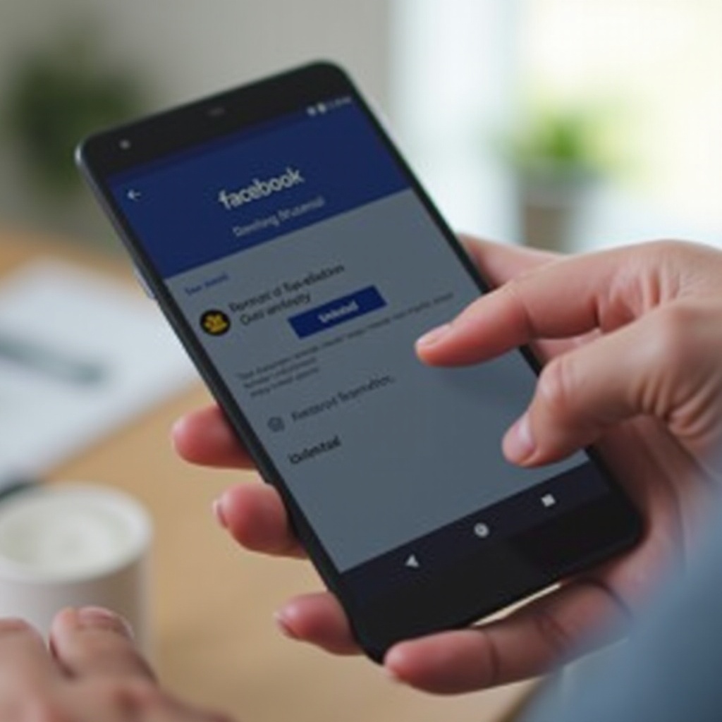 desinstalar o aplicativo do Facebook no Android