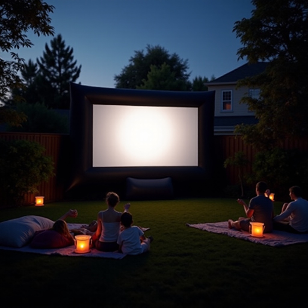 mejor pantalla de cine inflable al aire libre