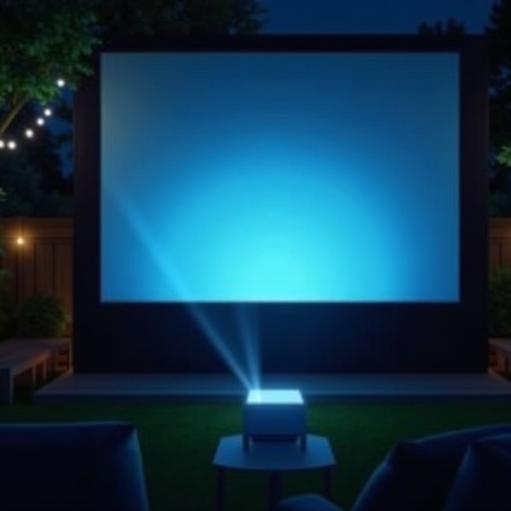 lúmenes necesarios para proyector al aire libre