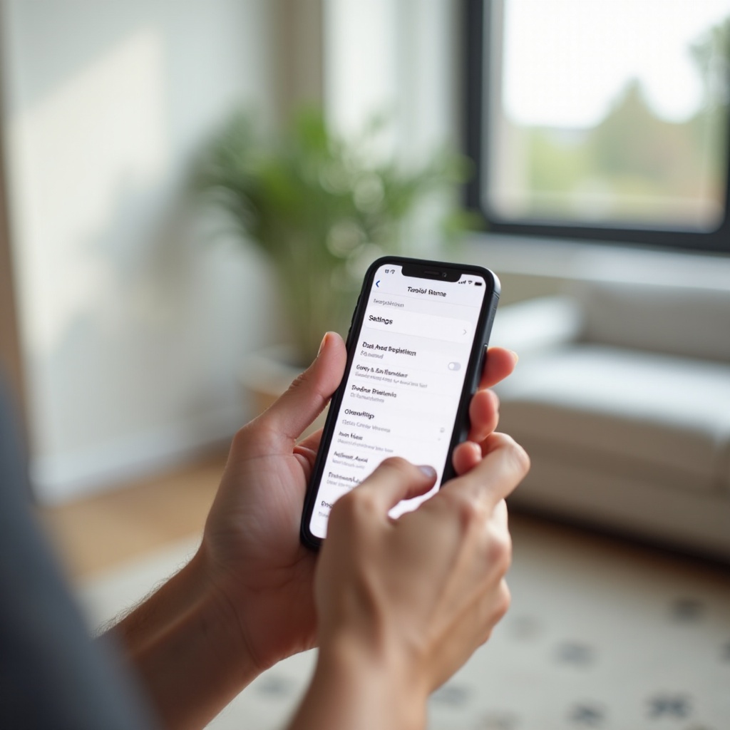 cómo cambiar la distancia de la pantalla en el iPhone