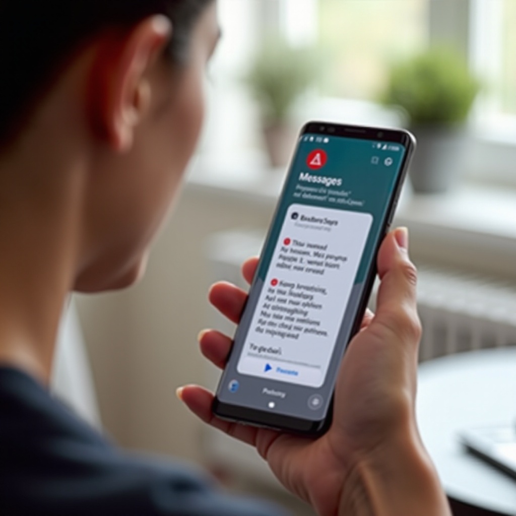 non envoyé vérifier les options samsung