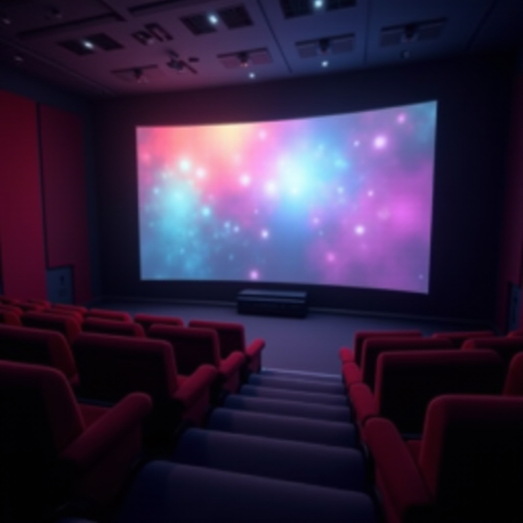 ما مدى حجم شاشة السينما